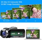 Video Camera, 4K Camcorder